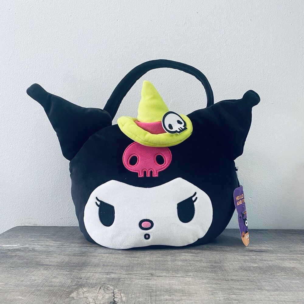 Hello Kitty Kuromi Halloween Trick or Treat Bag  Costume Accessory Kit Black
